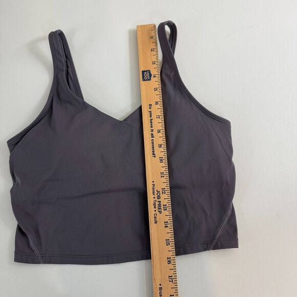 Women's Athletic Sports Bra Crop Tank Top Shelf Bra Removable Cups Size M Medium - Picture 7 of 8